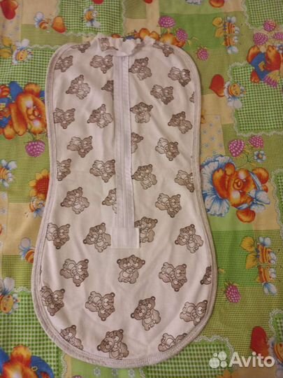 Пеленка кокон на липучках и на молнии