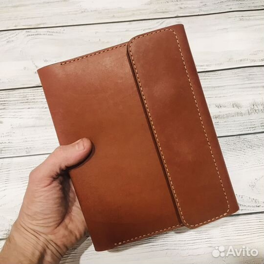 Кожаный ежедневник А5, цвет Виски