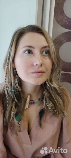 Перья в волосы наращивание