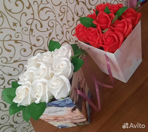 Мыльные букеты ручной работы