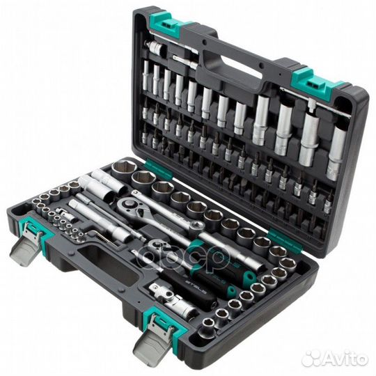 Набор инструментов, 1/2, 1/4, CrV, пластиковый