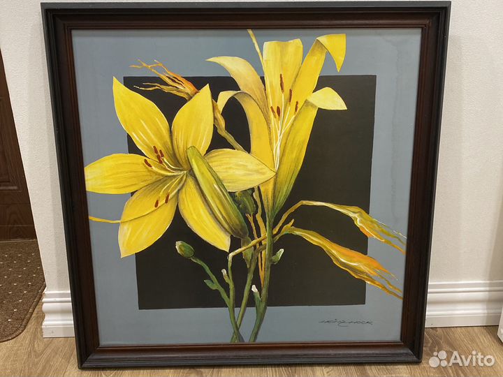 Картина постер лилии Heina Hock (репродукция)