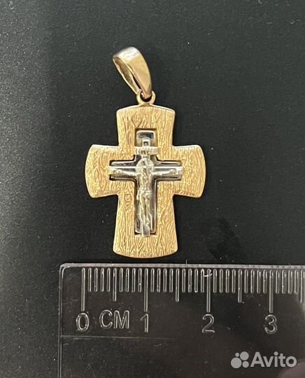 Золотой крестик 585 мужской