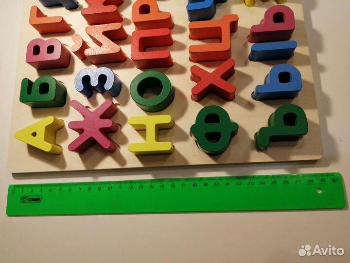 Развивайка вкладыш пазл алфавит дерево