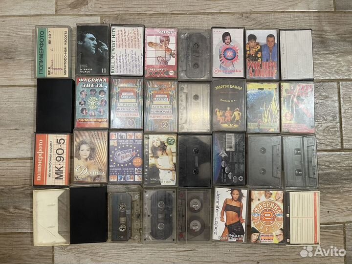 Аудиокассеты с записью бу