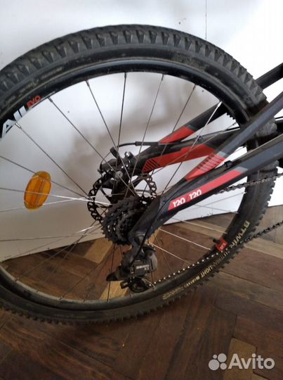 Горный велосипед btwin ST520S двухподвес