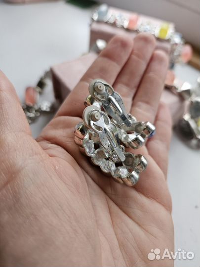 Винтажные клипсы Karl Lagerfeld оригинал