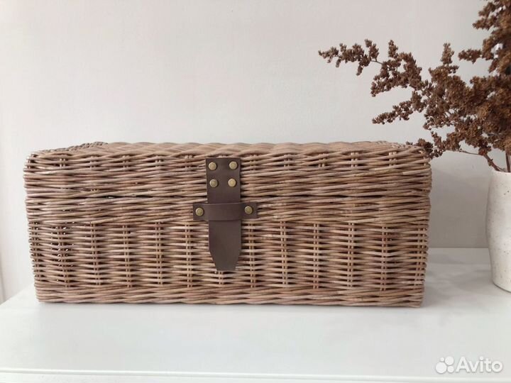 Сундук плетеный