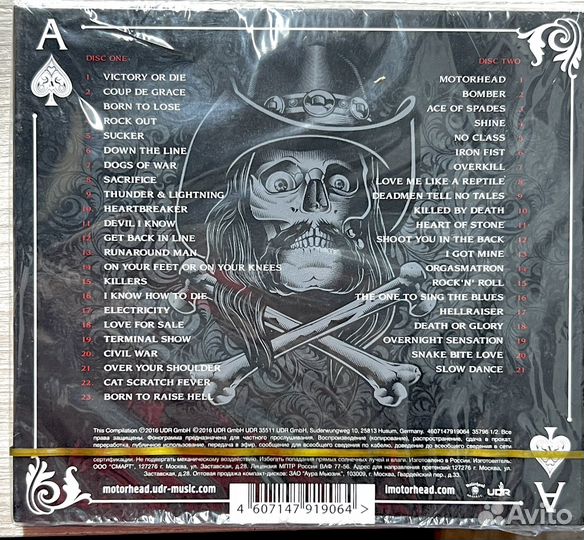 Музыкальные cd диски Motorhead