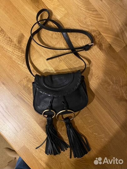 Мини-сумка на плечо с кисточками See by Chloe