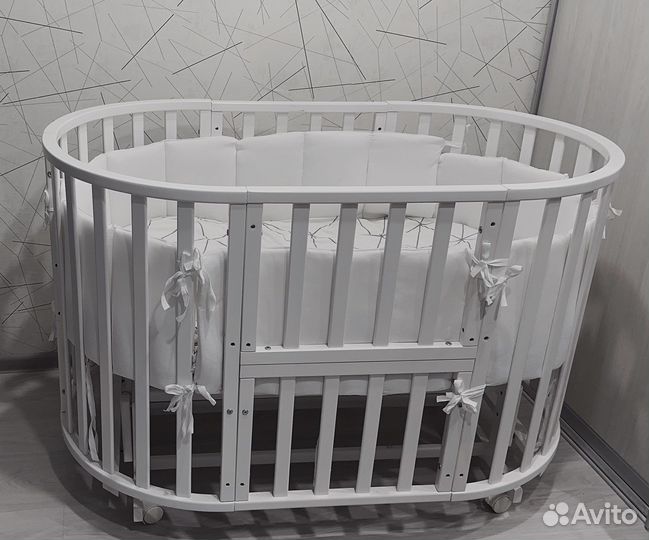 Кроватка детская овальная,круглая