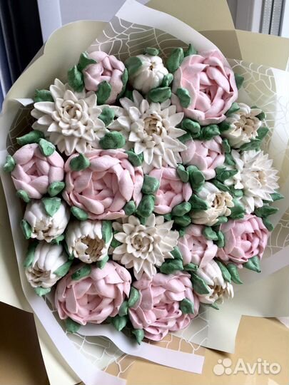 Зефирные цветы на заказ