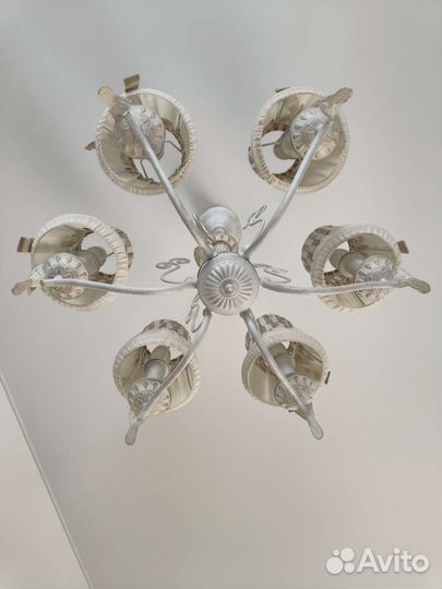 Люстра потолочная италия бу