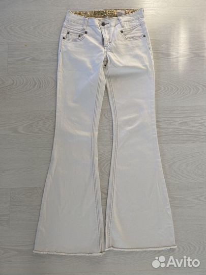 Брюки джинсовые белые 42 Mudd