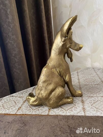 Статуэтка собака бронза 24 см