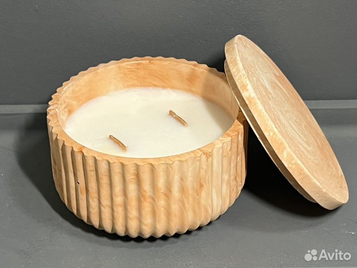 Свеча в гипсе