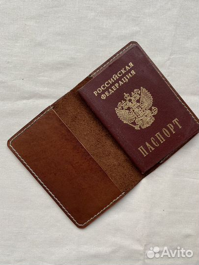 Обложка для паспорта натуральная кожа