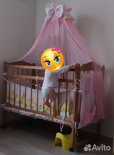 Детская кроватка-манеж