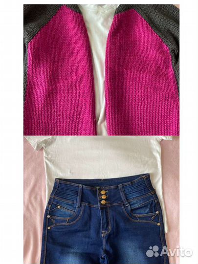 Комплект женский (жакет+джинсы на выбор)