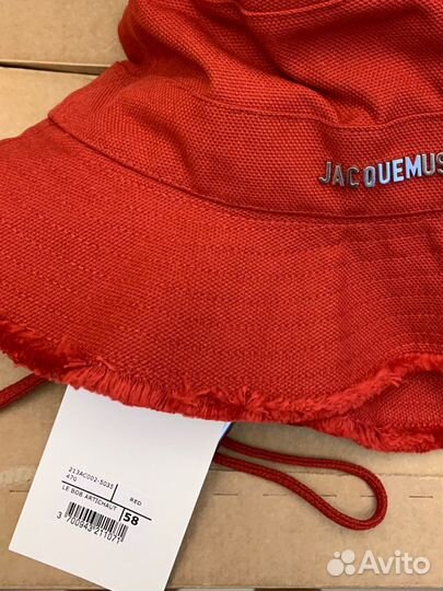 Панама Jacquemus красная оригинал новая 56