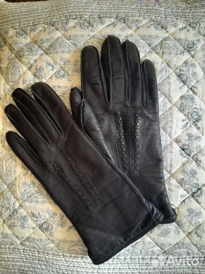Перчатки кожаные