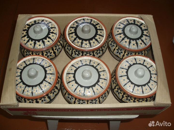 Набор керамических горшочков для запекания