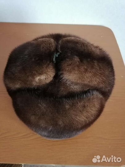 Норковая шапка мужская 56 65