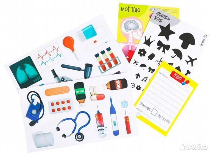 Игры на липучках + обучающая книжка в подарок