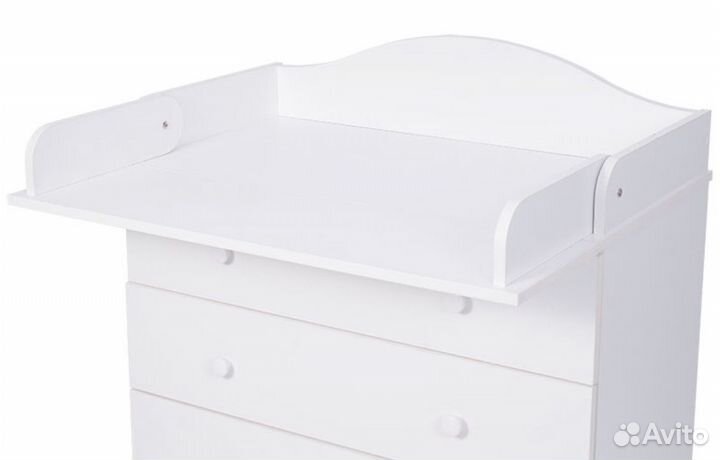 Комод пеленальный белый 4 ящика