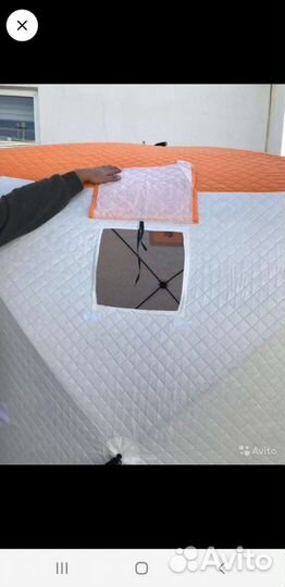 Палатка куб зимняя трехслойная 2*2