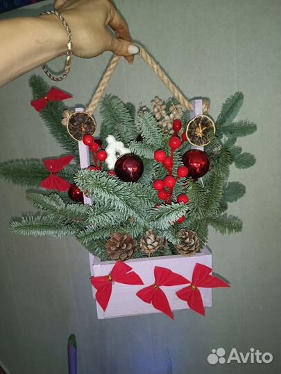 Новогодние украшения из нобилиса