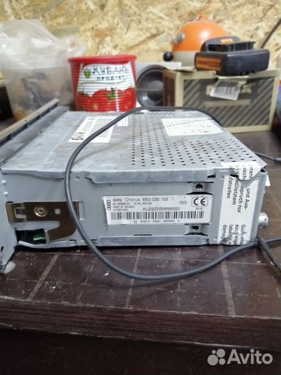 Консоль на ауди а4. 1 дин