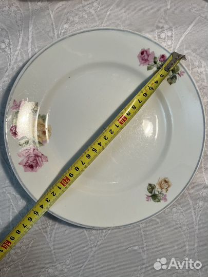 Фарфоровая посуда для вторых блюд с клеймом