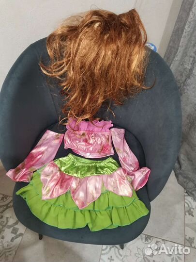 Карнавальный костюм для девочки фея winx флора