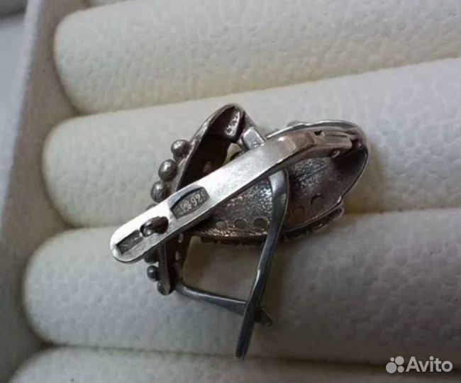 Серебряные серьги СССР