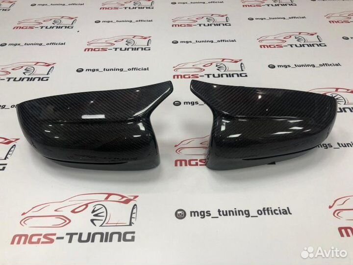 Крышки на зеркала в стиле M5 на BMW G30 Карбон