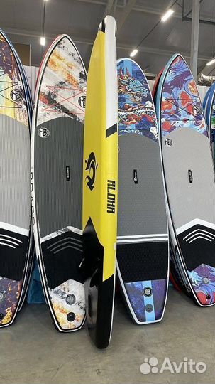 SUP доска-каяк 2 в 1 raidex aloha yello 10.6’