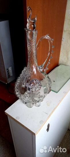 Хрустальный графин. Красный май. Времен СССР