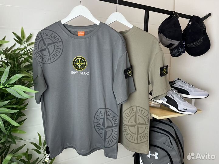 Спортивный костюм Stone Island (шорты + футболка)