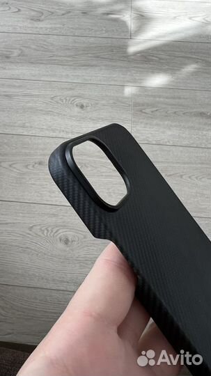 Карбоновый кевларовый чехол iPhone 14 Plus