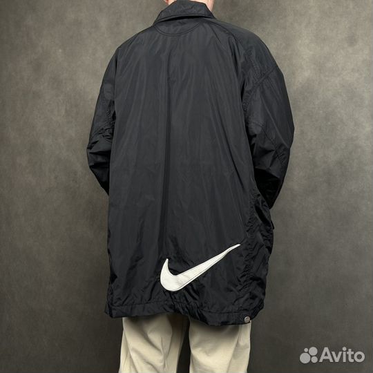 Винтажная куртка коуч Nike Vintage Big Swoosh