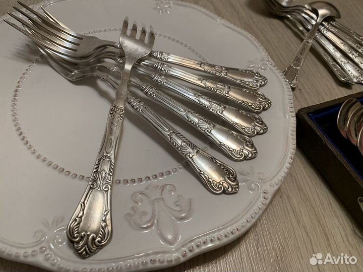 Ложки вилки мельхиор