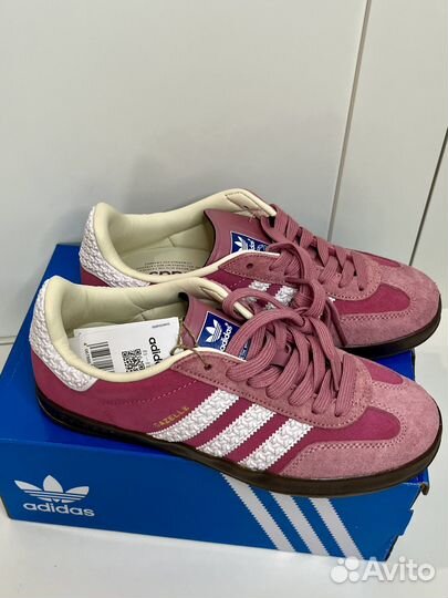 Новые кеды adidas Gazelle бело-розовые 36-41