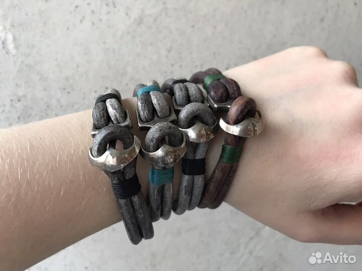 Браслеты из натуральной кожи ручной работы