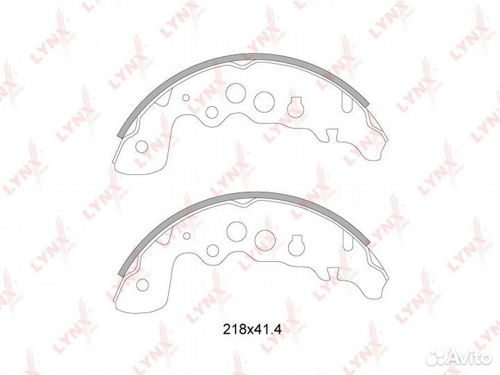 Колодки тормозные барабанные зад BS7305 LYN