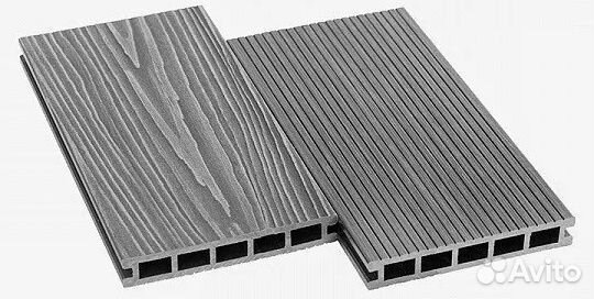Террасная Доска дпк Altay Decking Серый 3 пог.м