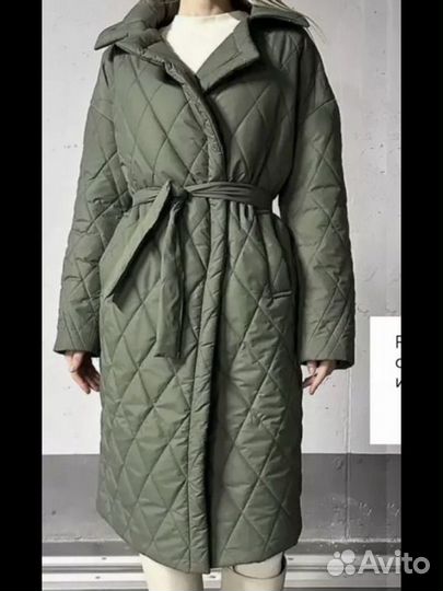 Новое пальто демисезонное стеганое 50-52