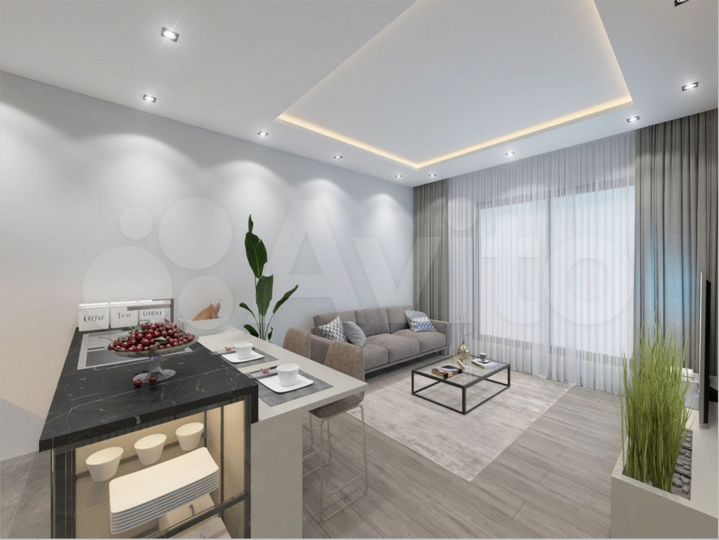 2-к. квартира, 45 м² (Турция)