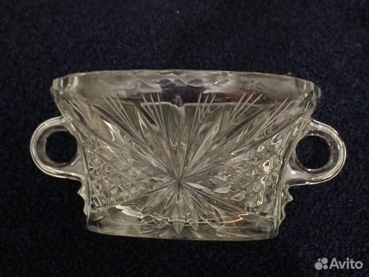 Хрустальная посуда СССР, вазочки, рюмки