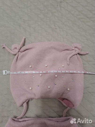 Комплект шапка и снуд 44-46